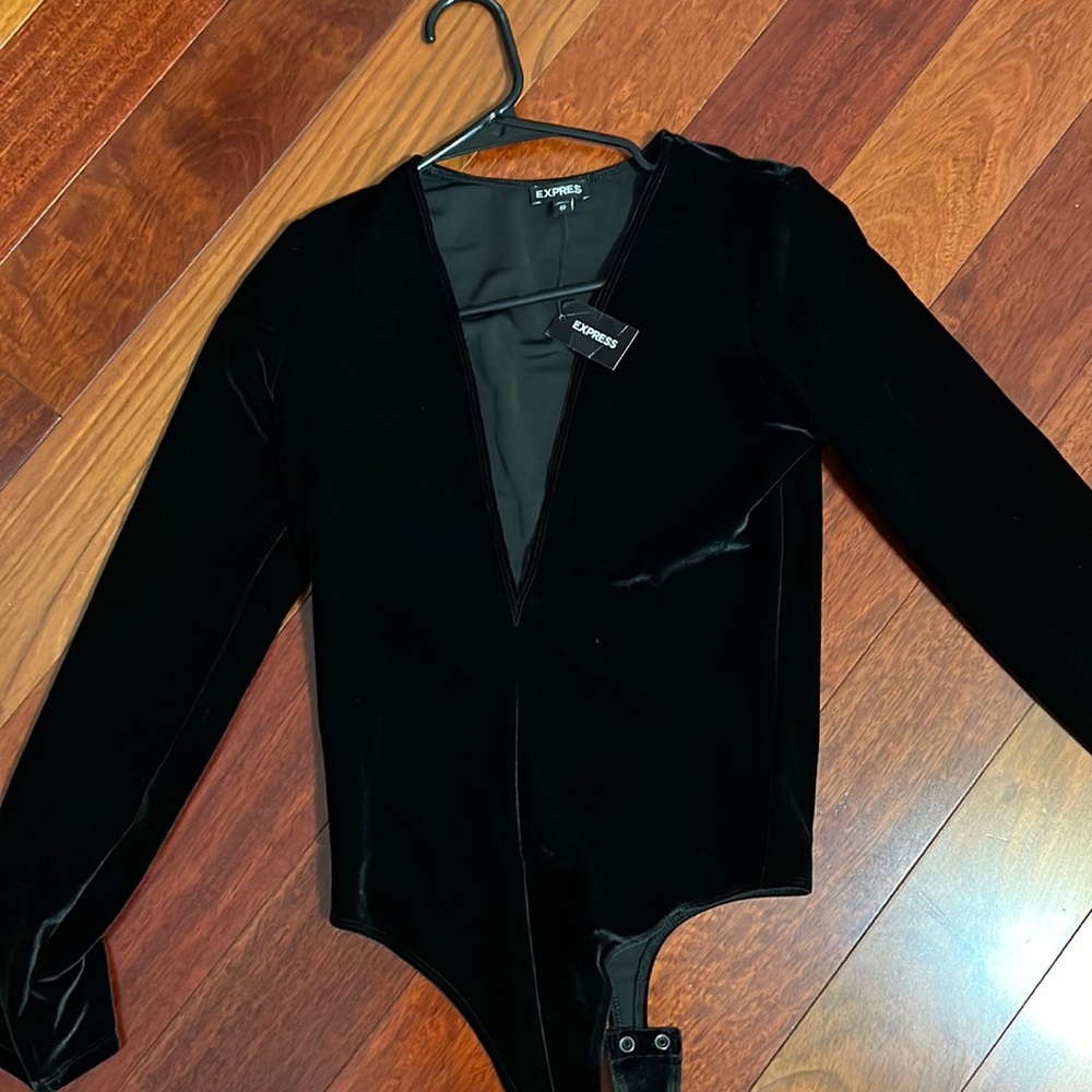 NWT express velvet bodysuit